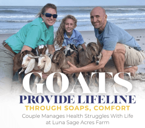 Goats Provide Lifeline Through Soaps, Comfort 