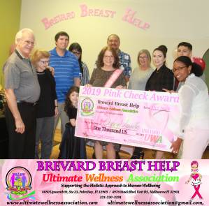 Brevard Breast Help 2019 PINK CHECK AWARD