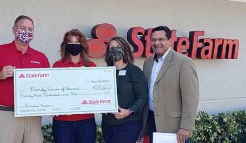 Family Promise of Brevard Receives a $25,000 Award from State Farm
